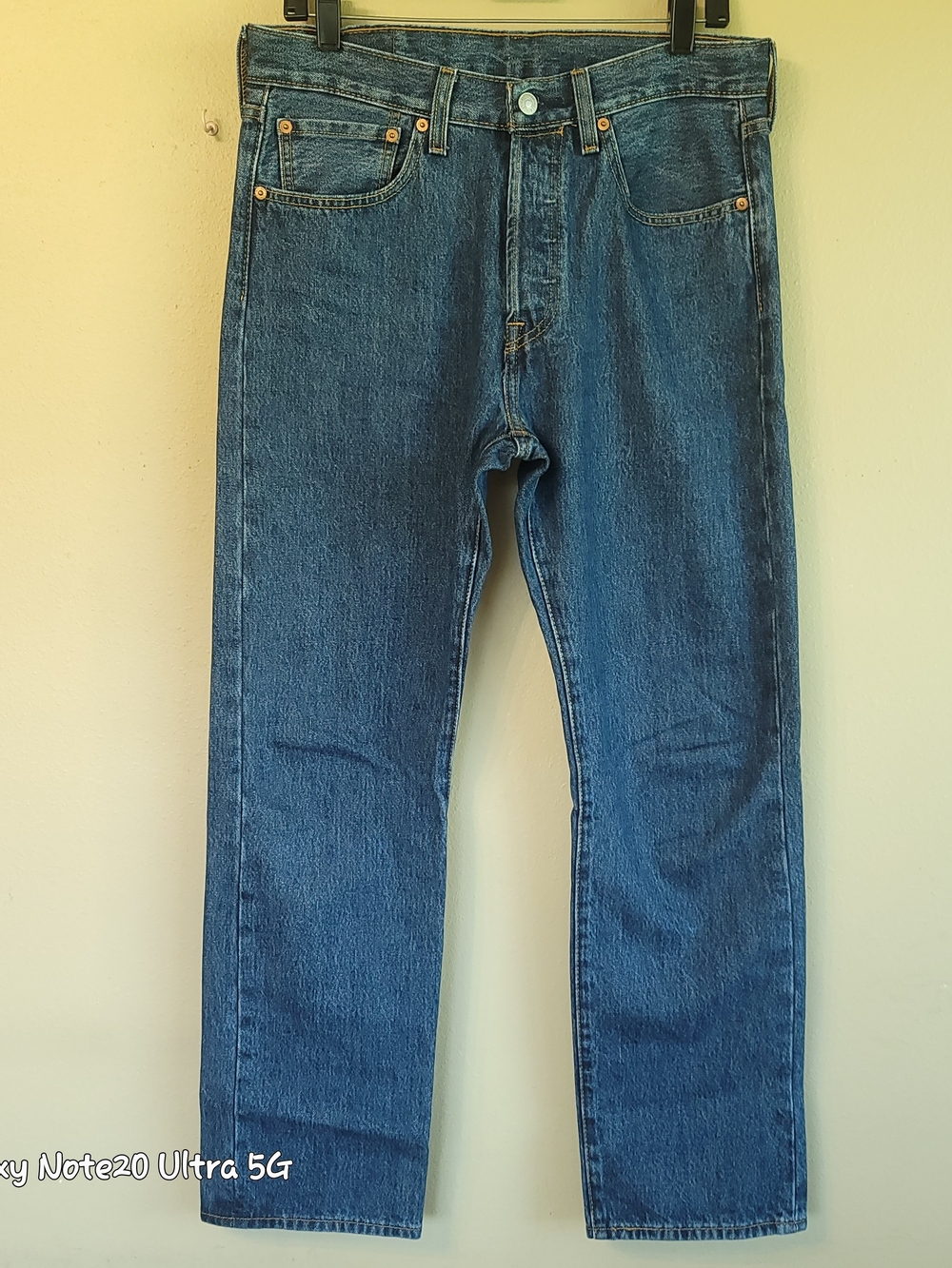 Levi's 501 Original Fit Jeans Men's 31x30 Dark Stonewash Button Fly EUC